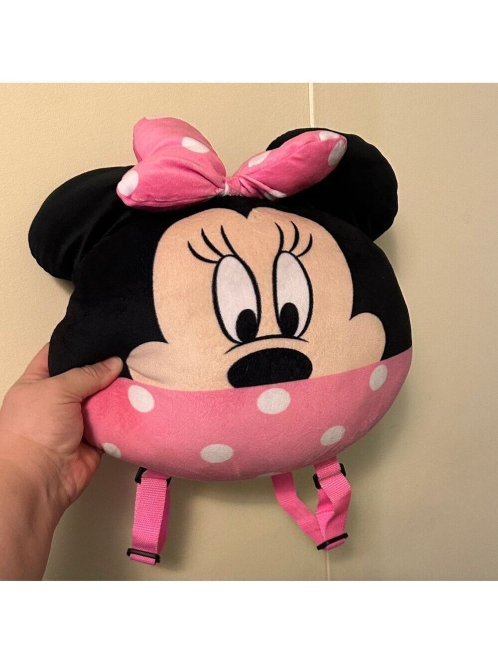 Disney Minnie Mouse Pink and Black Kids Backpack - Picture 5 of 10